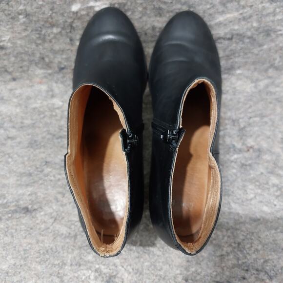 Camper Kara Boots Women's Size EU 39 US 8.5 Black Leather Flared Block Heel - Picture 5 of 10